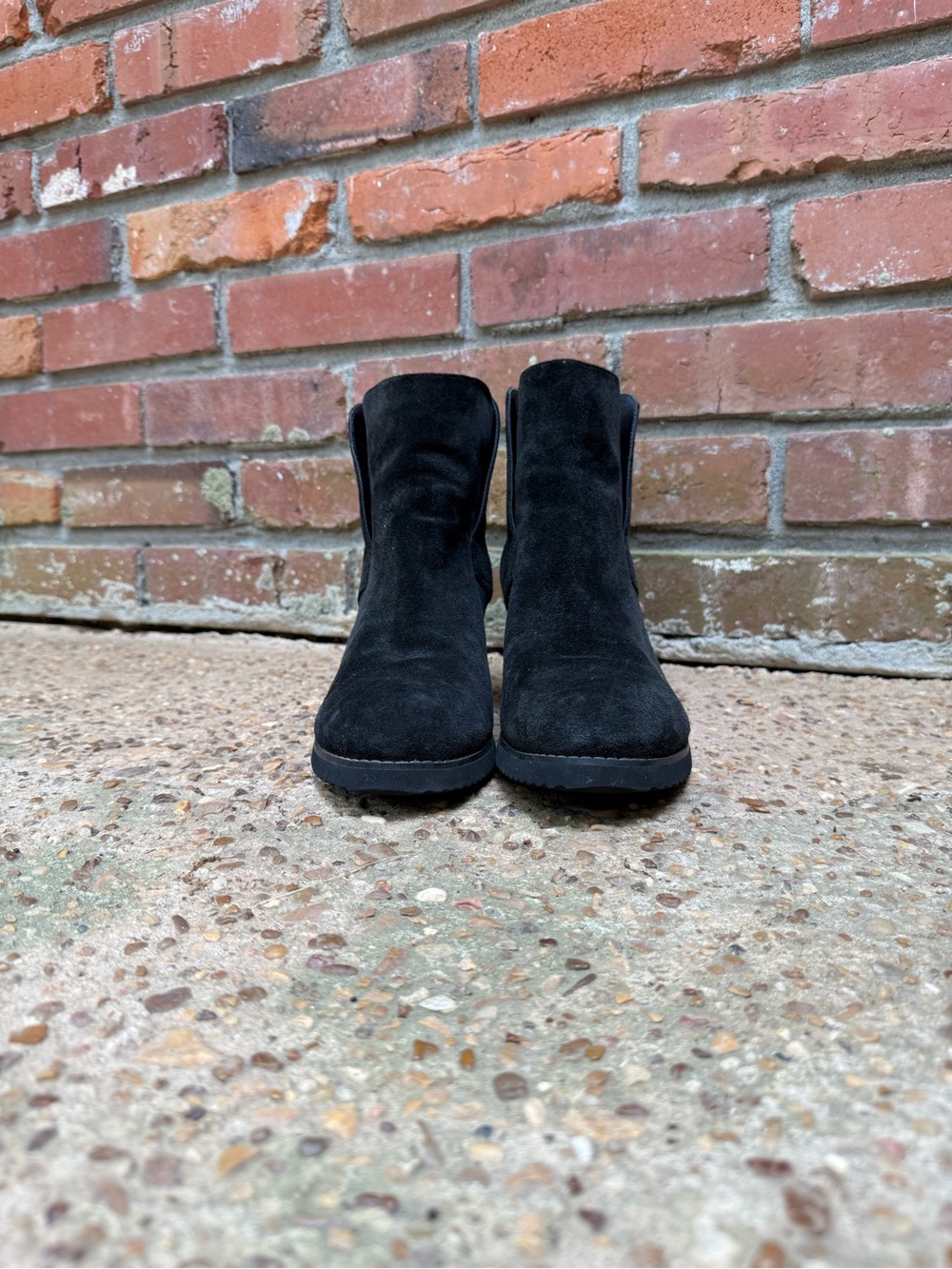 Women’s Blondo Black Suede Short Ankle Boots